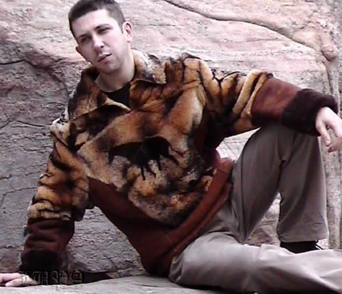 Caveman Warrior sheepskin pullover